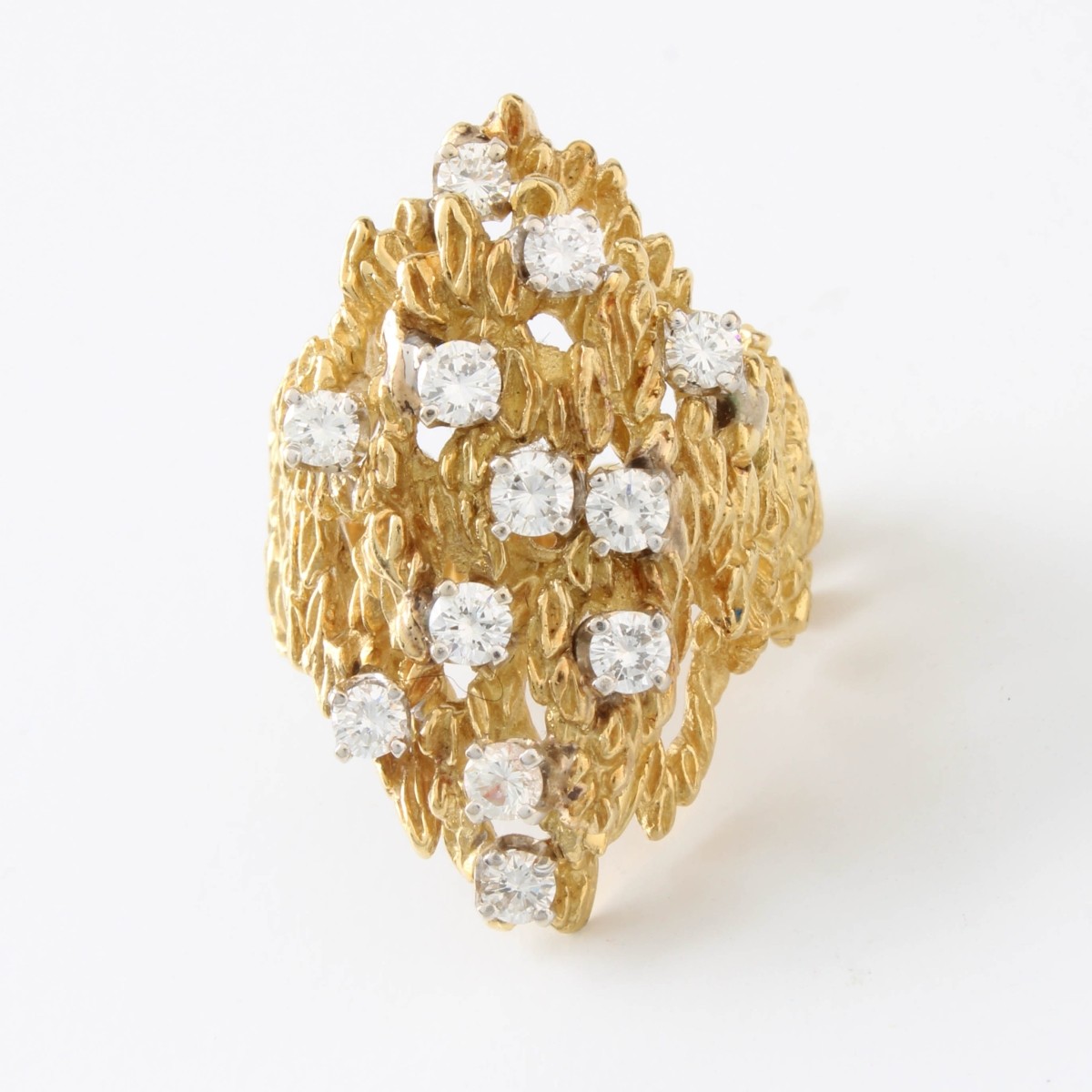 Diamond and 18K Ring