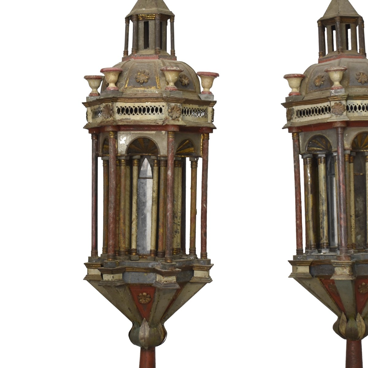 Venetian Baroque Style Standing Lanterns