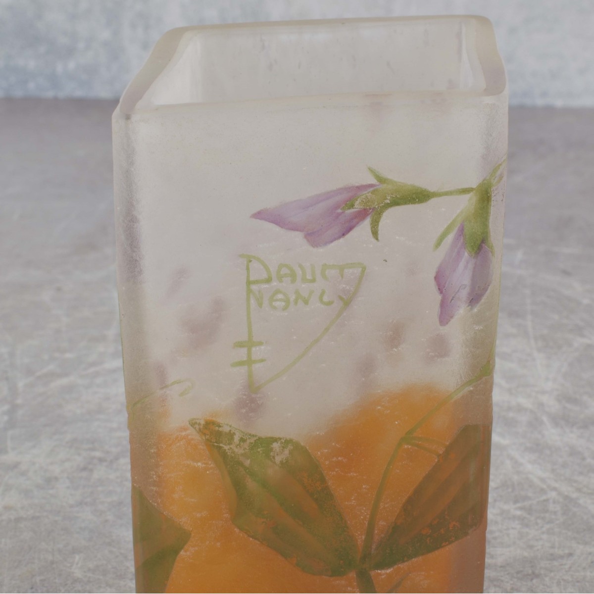 Daum Nancy Cameo Glass Vase