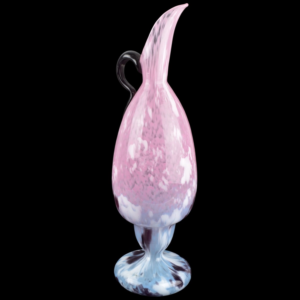 Schneider Art Deco Glass Ewer