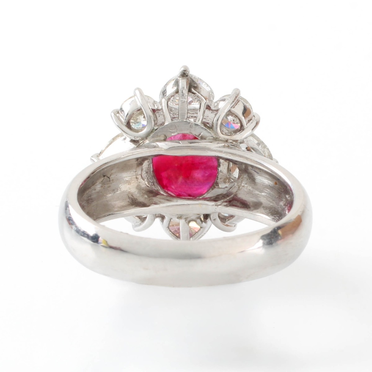 AGL Burma No Heat Ruby & Diamond Ring