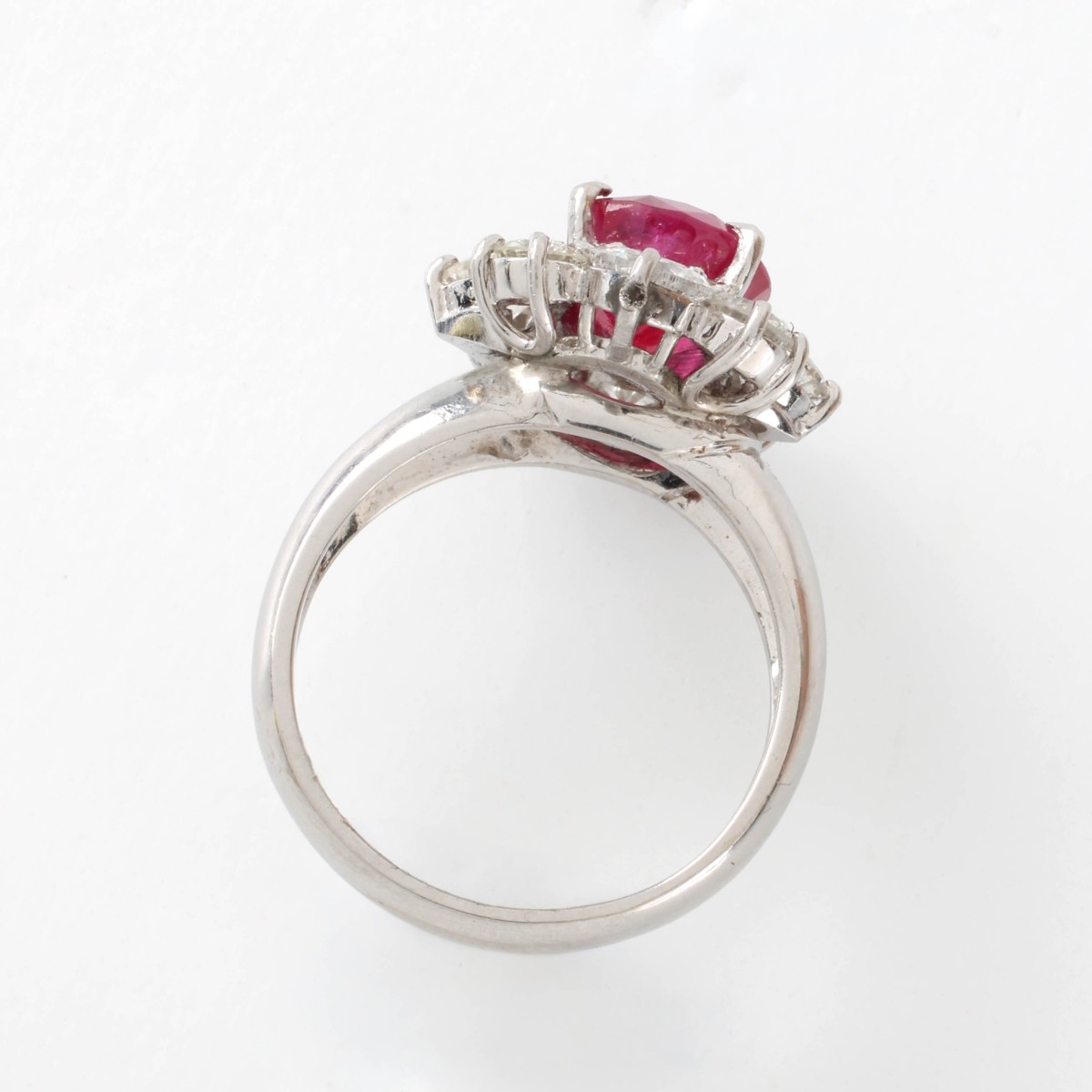 AGL Burma No Heat Ruby & Diamond Ring
