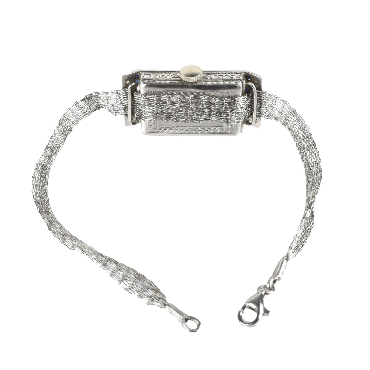 Deco Platinum and 18K Watch