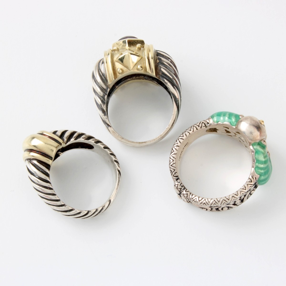Sterling and Gold Rings