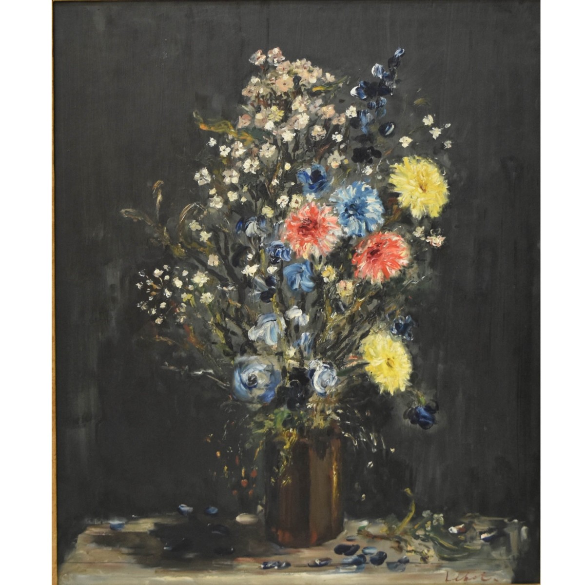 Pot of Flowers Still Life