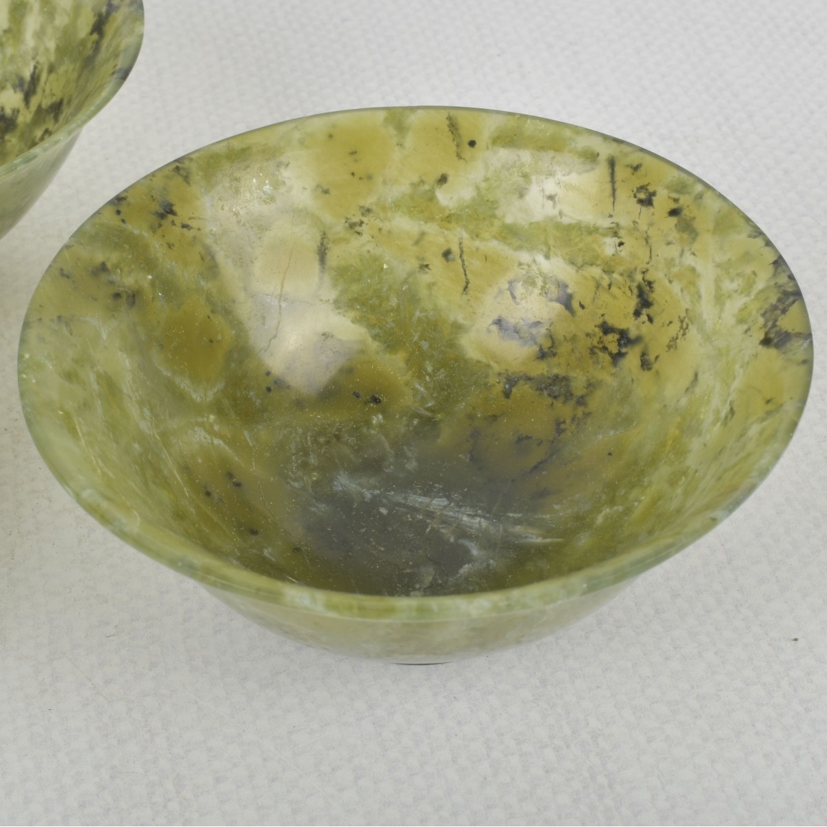 Chinese Carved Spinach Nephrite
