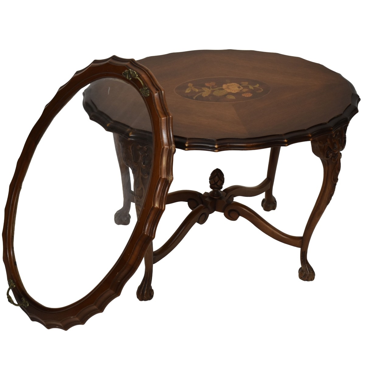 Mahogany Oval Accent Table