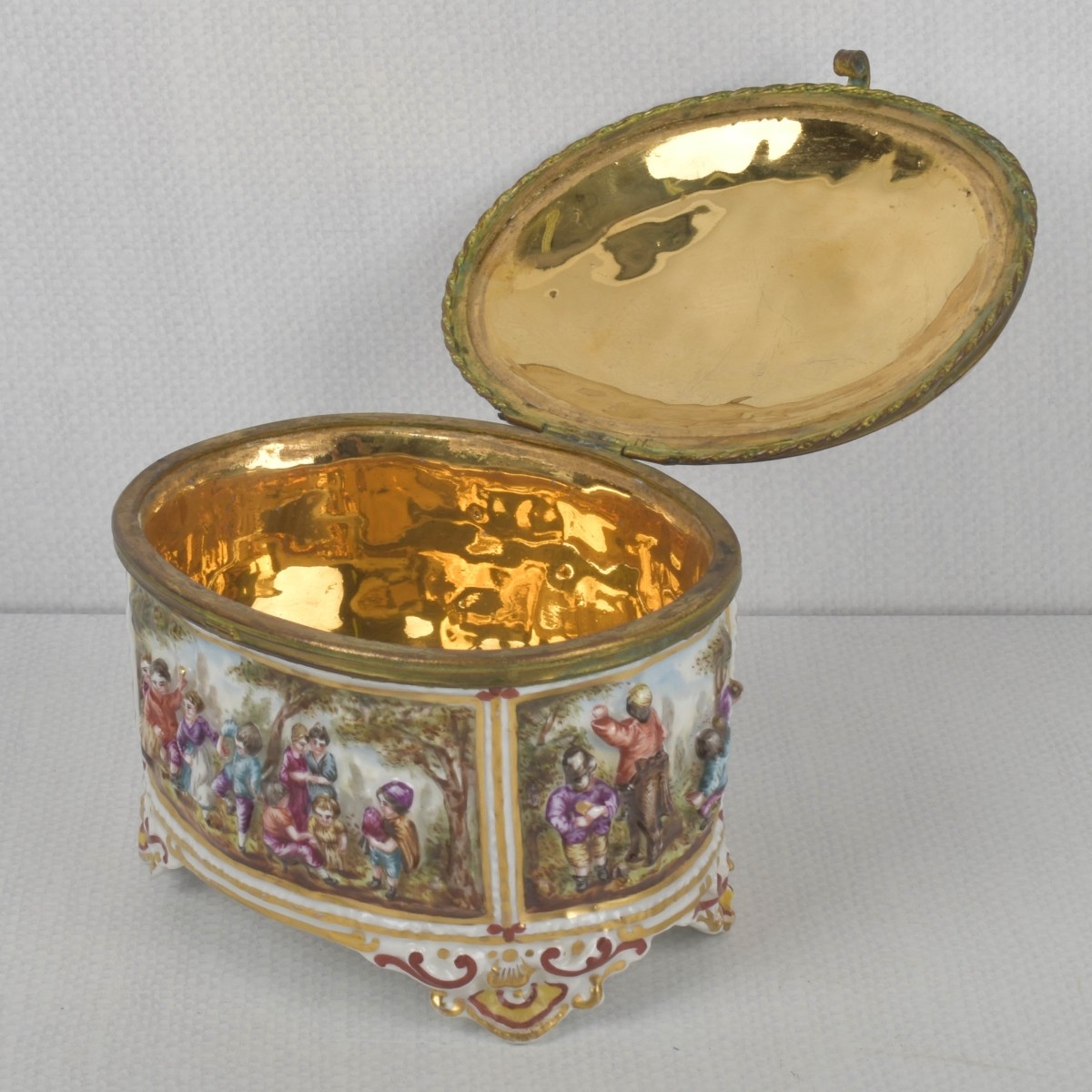 Vintage Italian Capodimonte Box