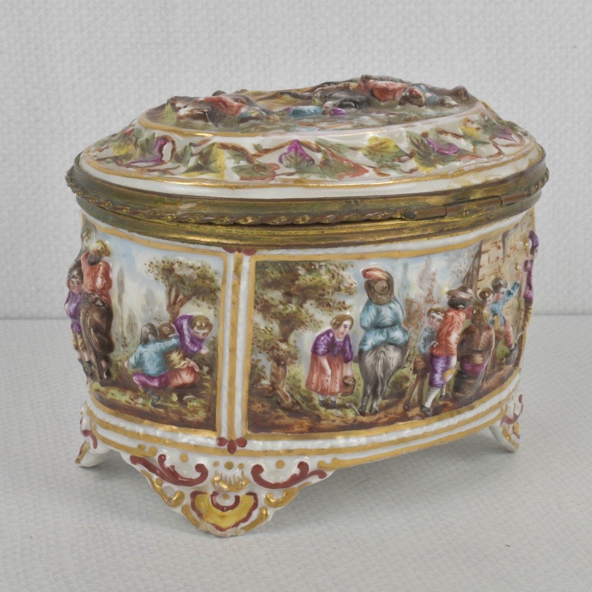 Vintage Italian Capodimonte Box
