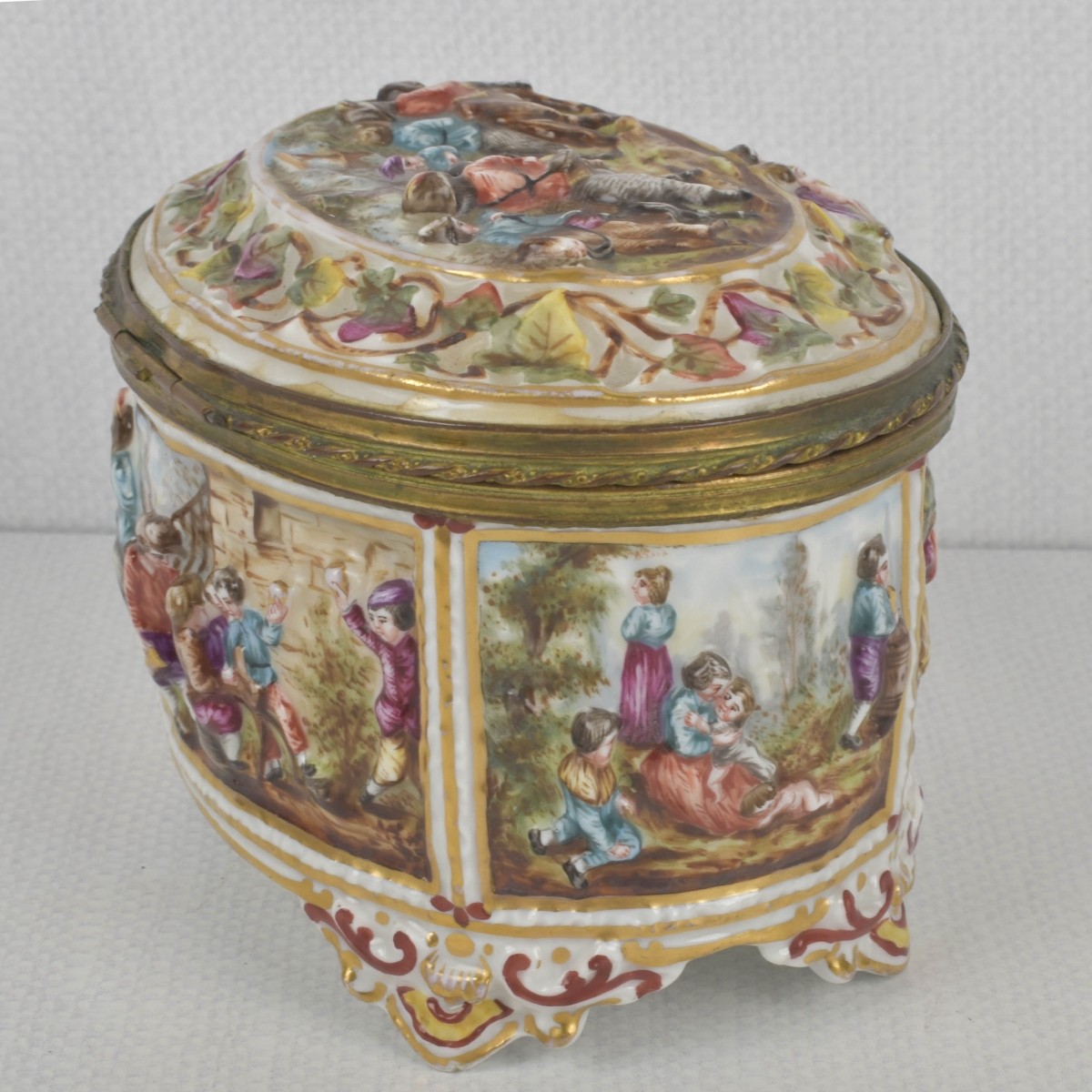 Vintage Italian Capodimonte Box