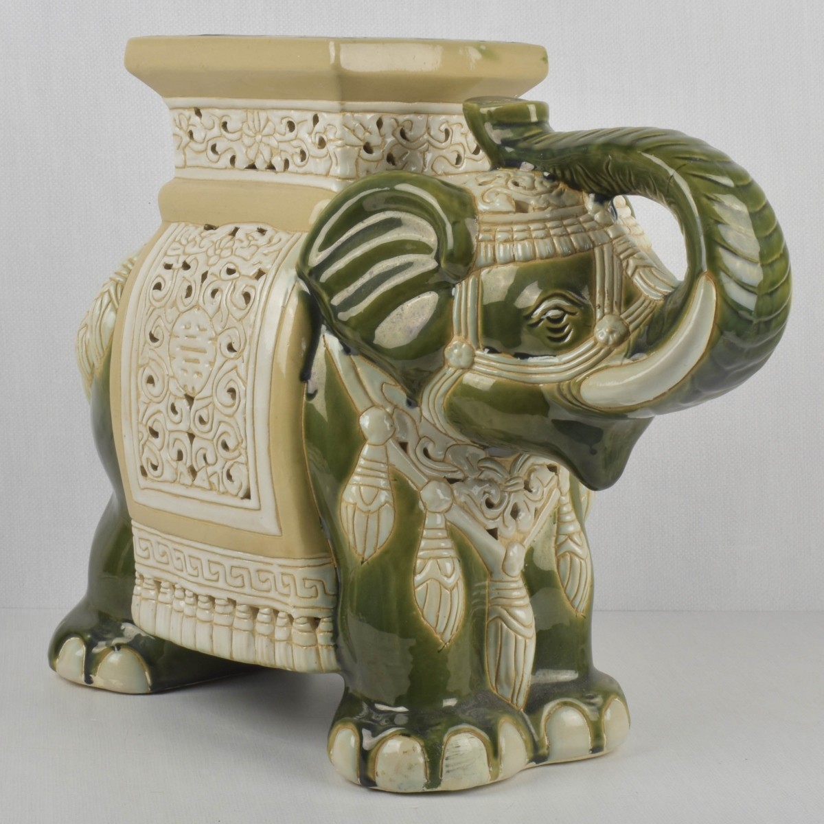 Vintage Ceramic Elephant Stand
