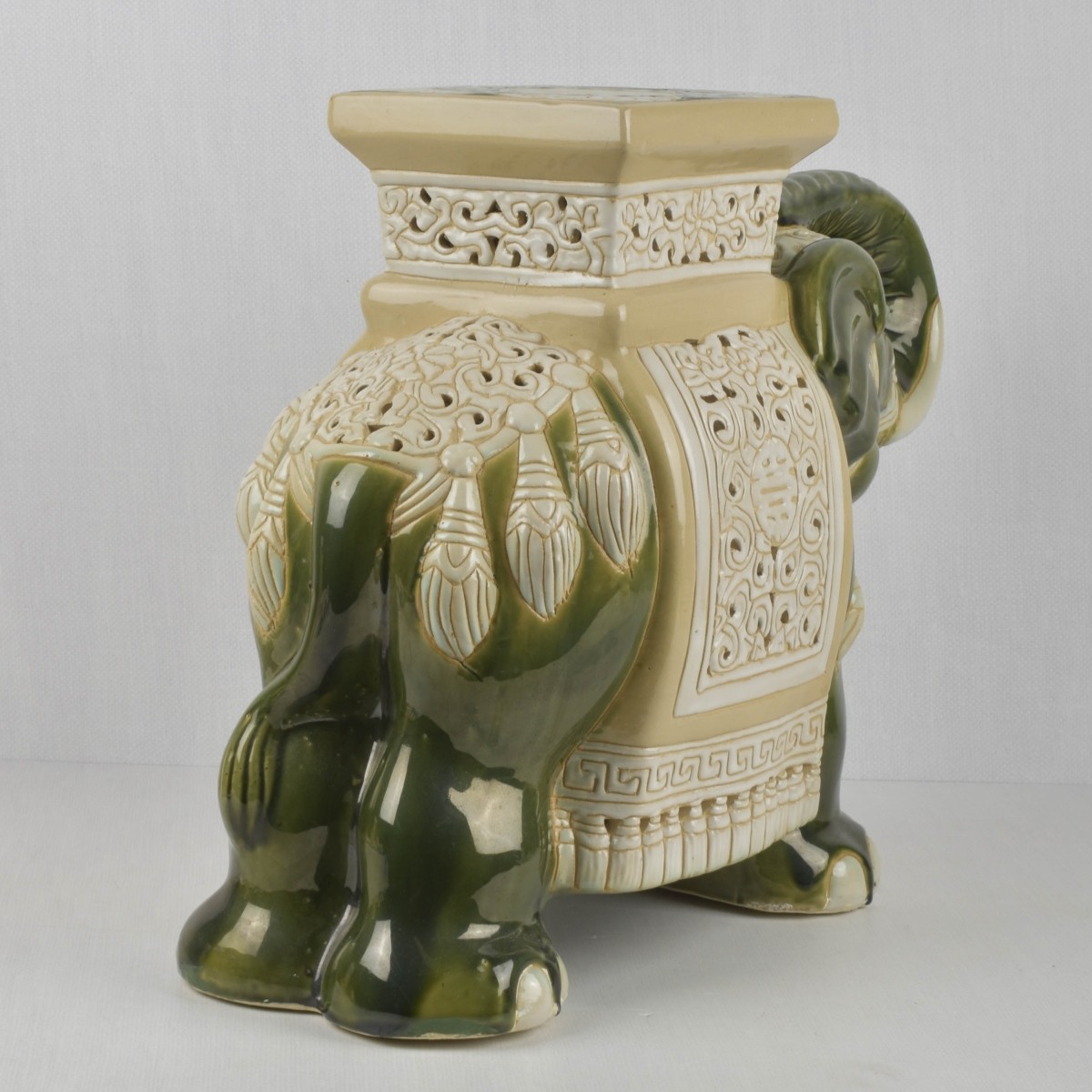 Vintage Ceramic Elephant Stand