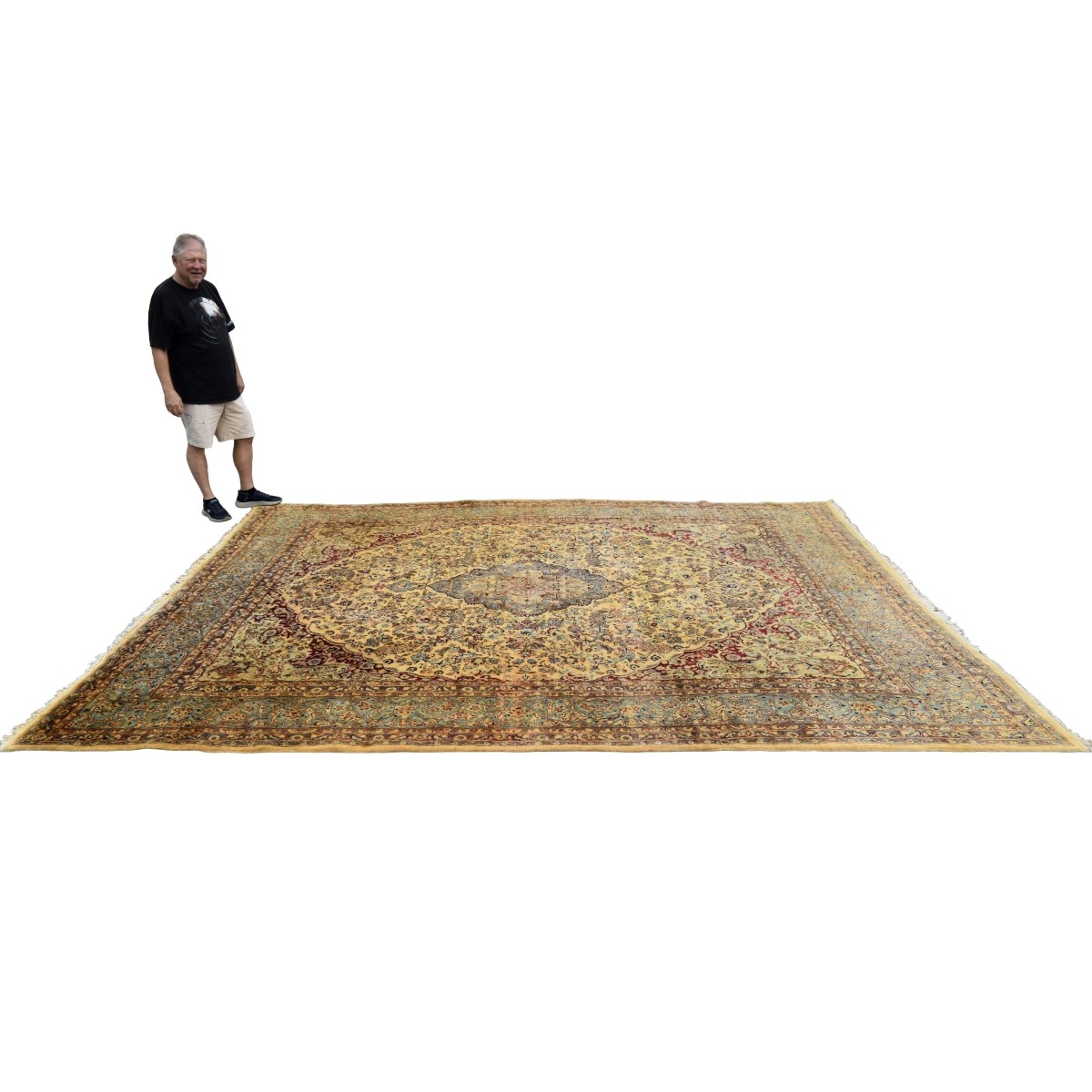 Kerman Persian Wool Carpet