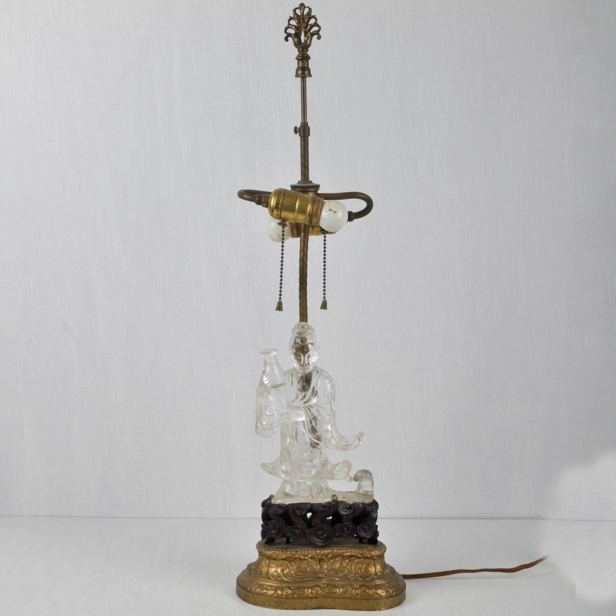Chinese Rock Crystal Lamp