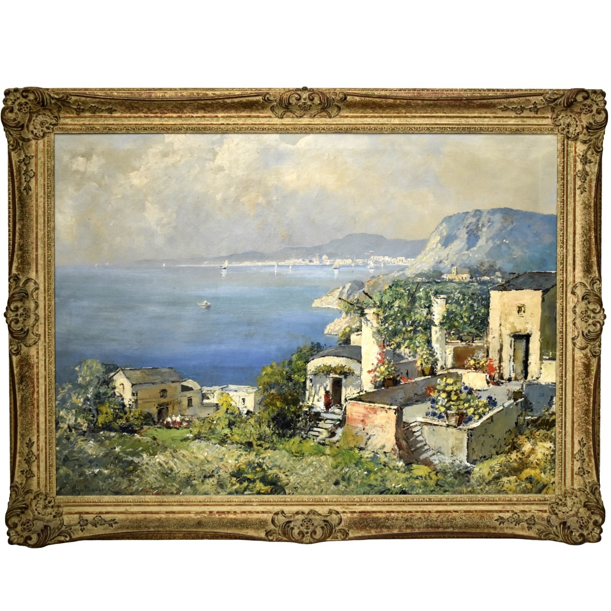 Oil on Canvas Coastal Landscape