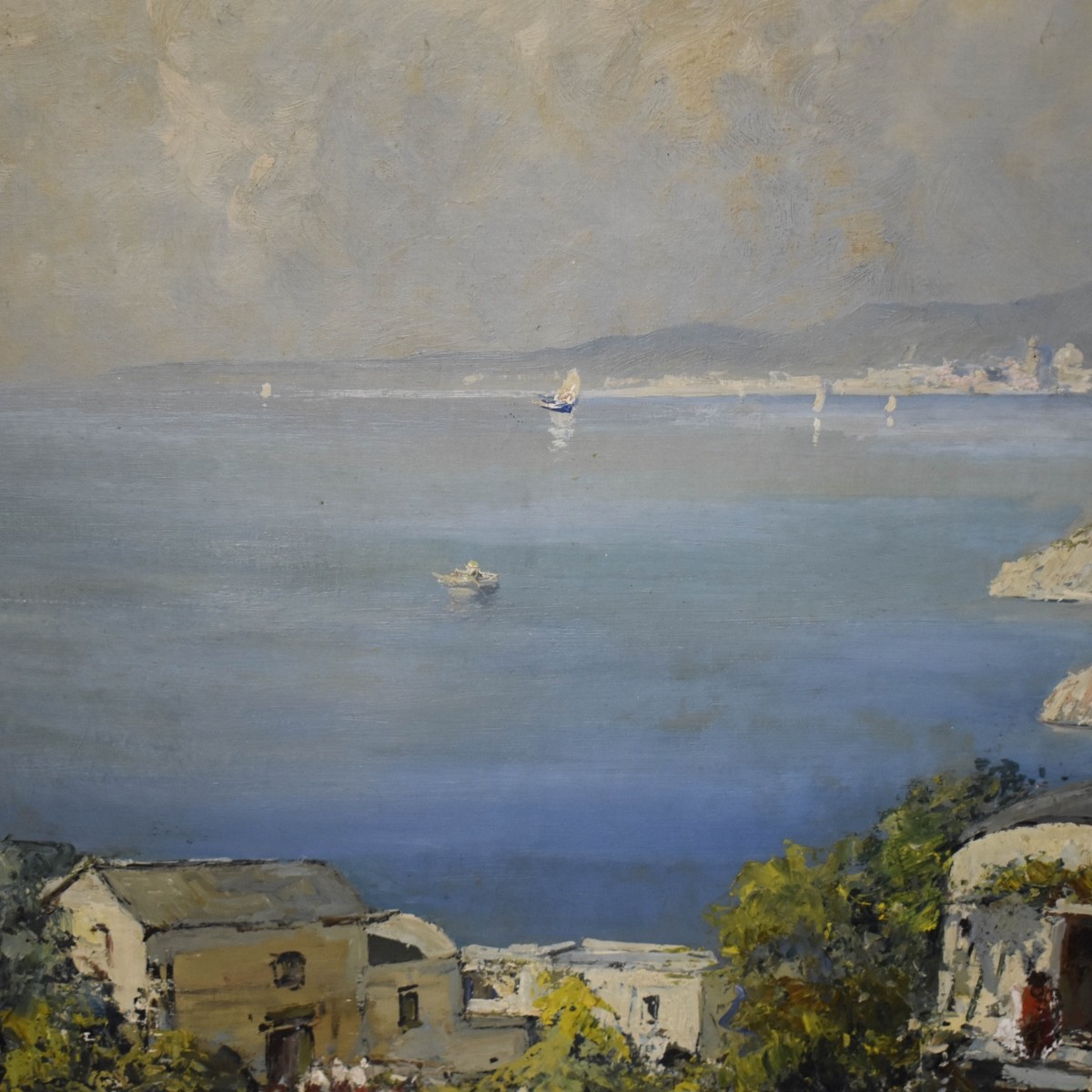 Oil on Canvas Coastal Landscape