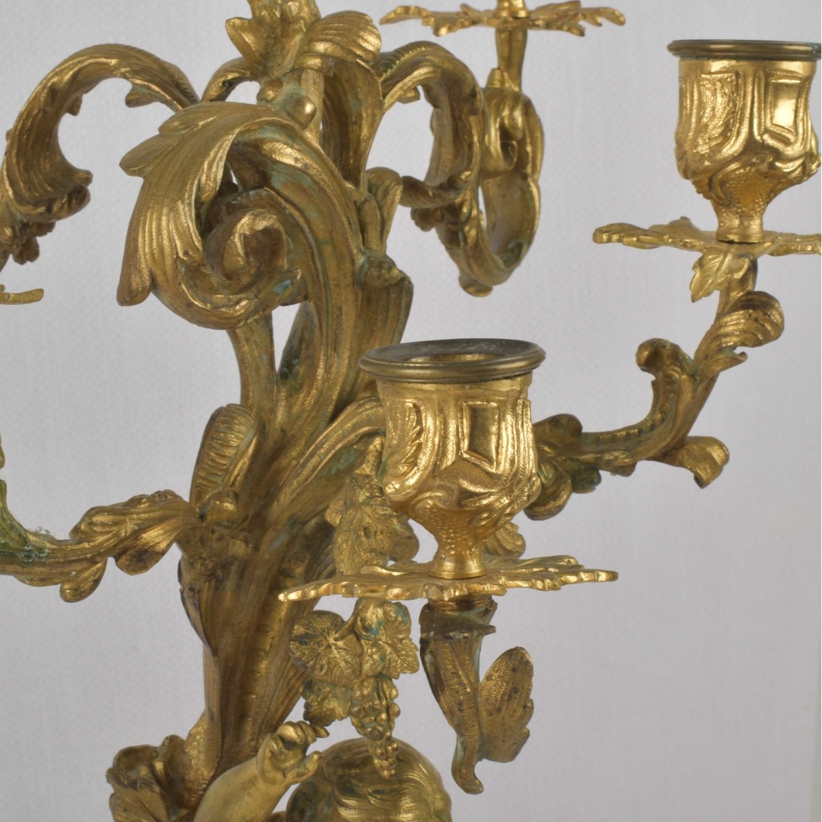 Louis XVI Style Gilt Bronze Candelabra