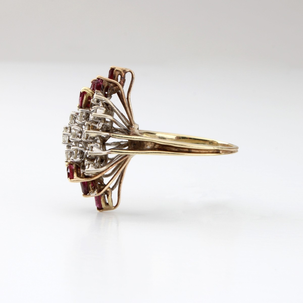 Diamond, Ruby and 14K Ring