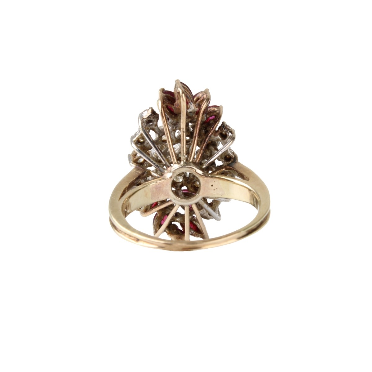 Diamond, Ruby and 14K Ring
