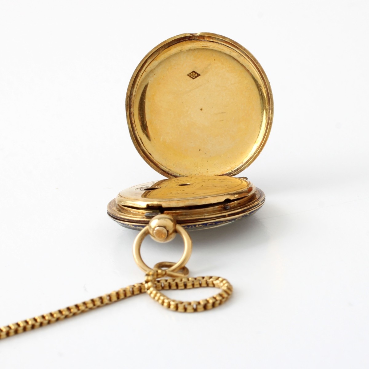 18K and Enamel Pocket Watch