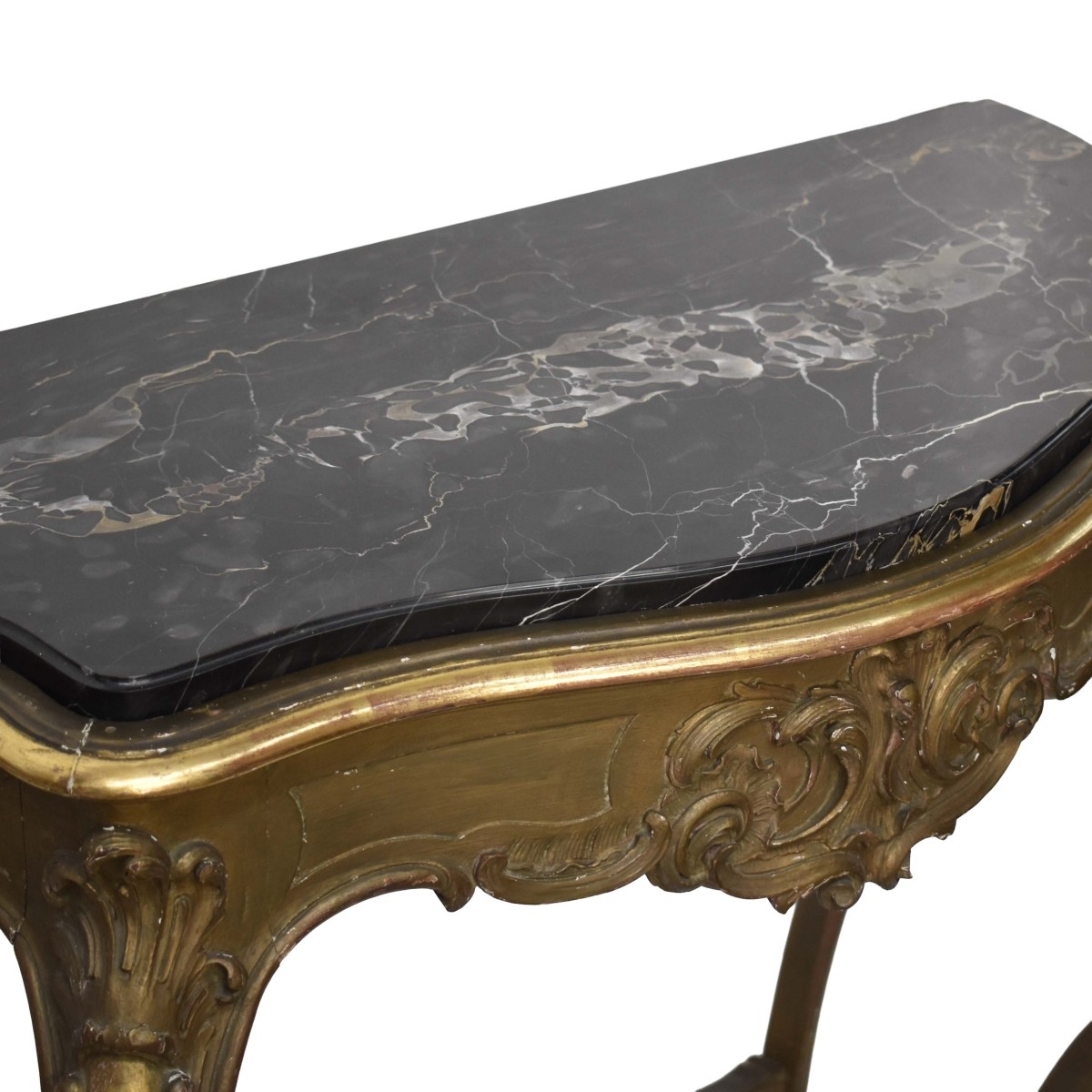 Louis XV Style Marble Top Consoles