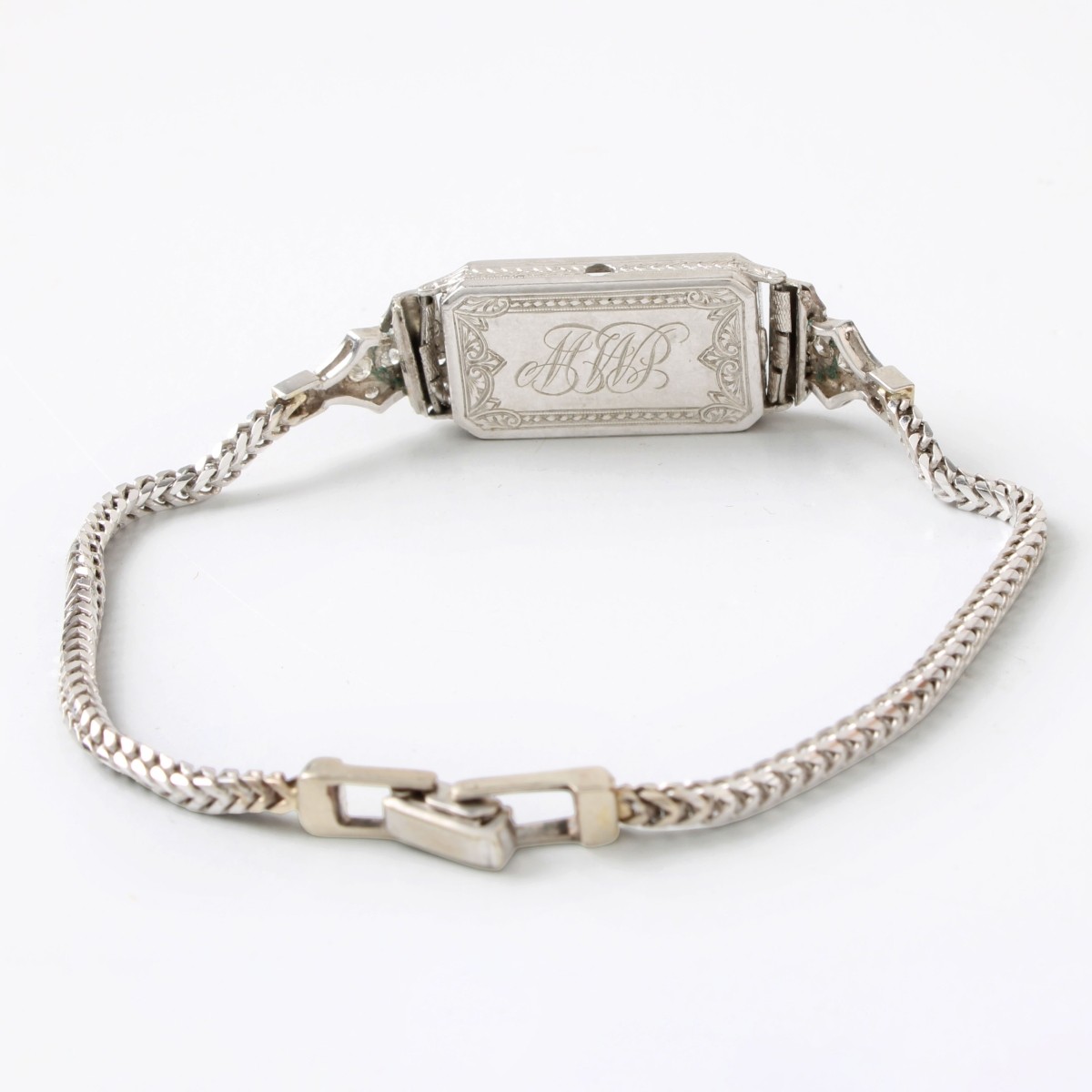 Deco Platinum & 14K Watch Case