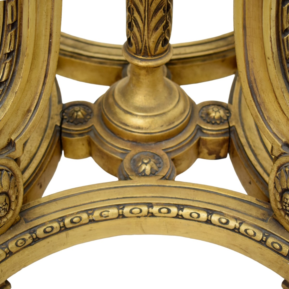 Vintage Gilt Wood and Marble Table