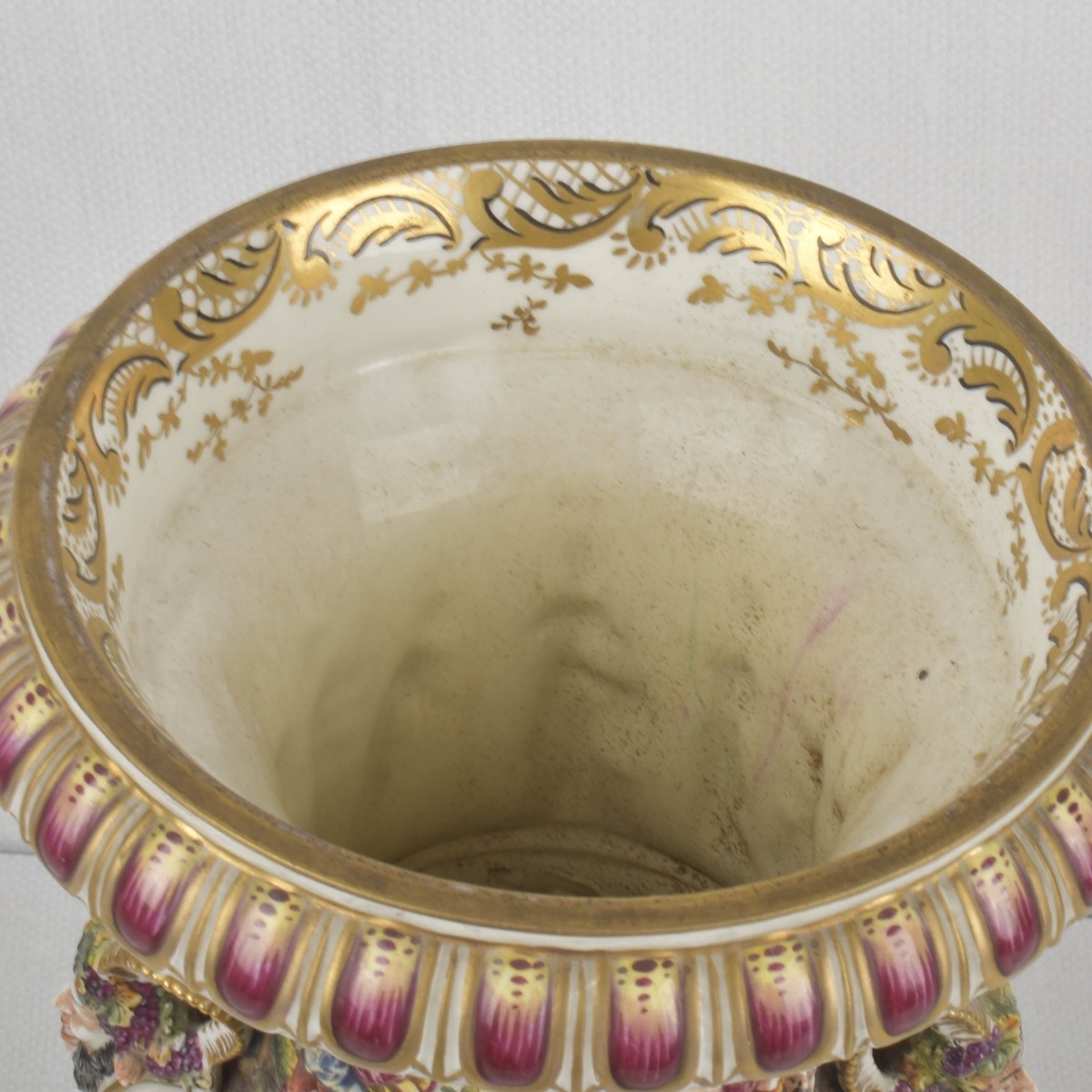 Vintage Italian Capodimonte Vase Urn