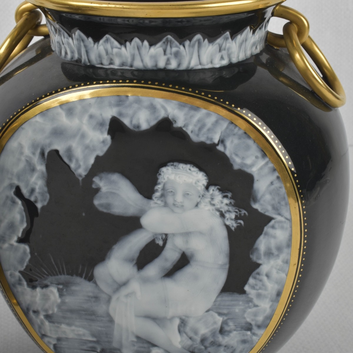 George Jones Pate-Sur-Pate Vases