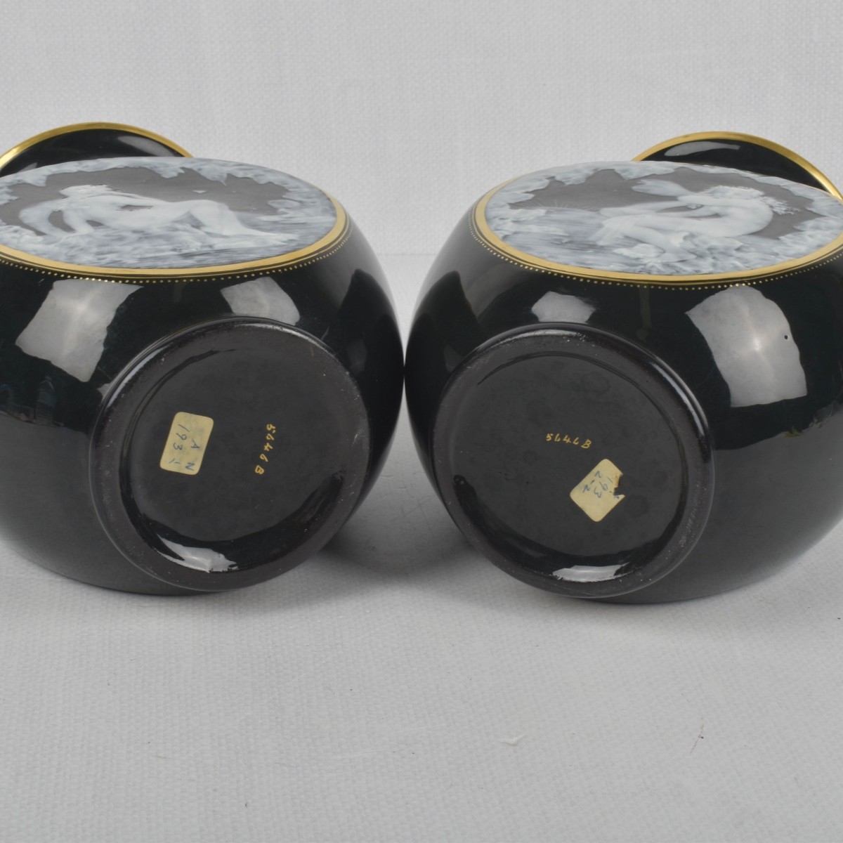 George Jones Pate-Sur-Pate Vases