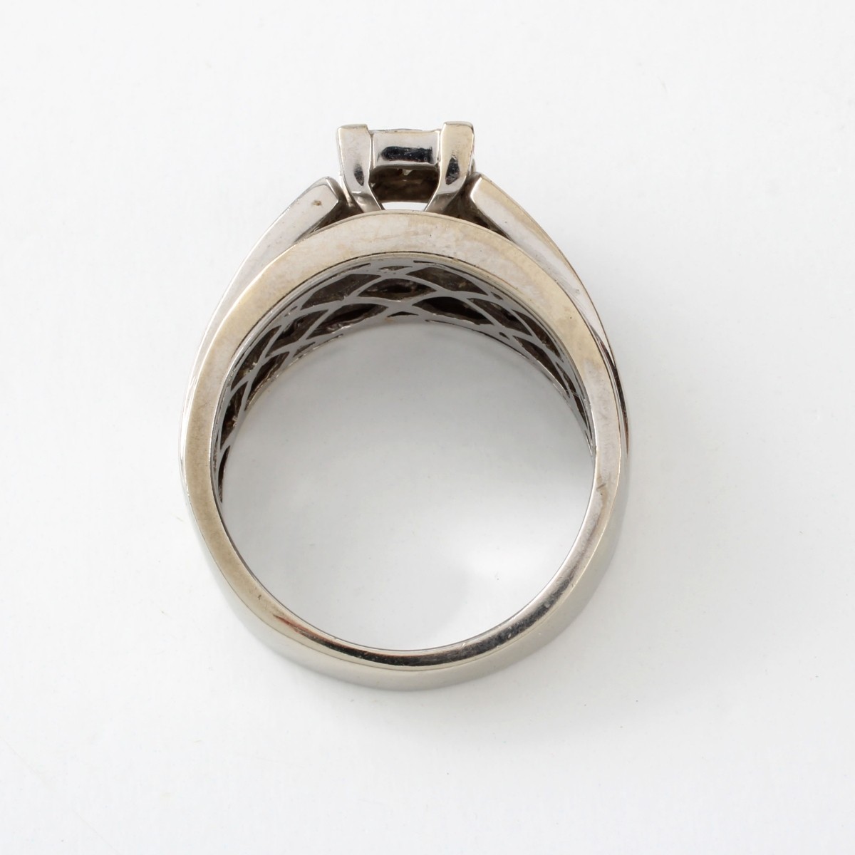 Diamond and 10K Ring