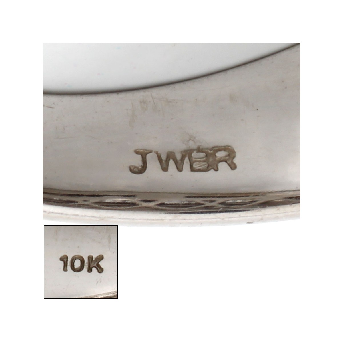 Diamond and 10K Ring