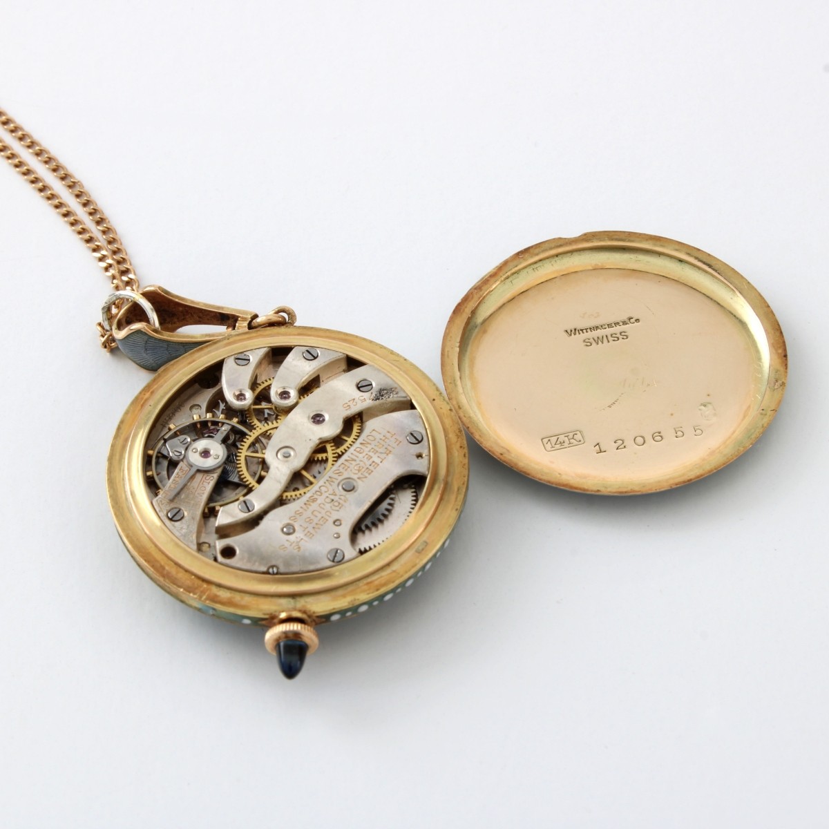 Antique Longines 14K Pendant Watch