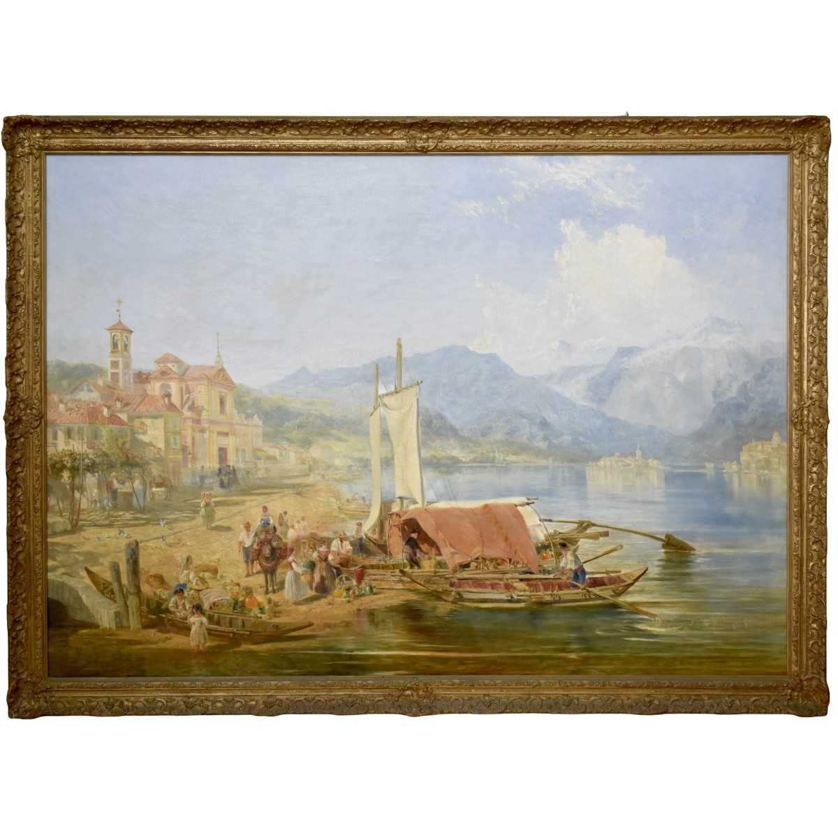 Oil on Canvas Painting of a Riverscape