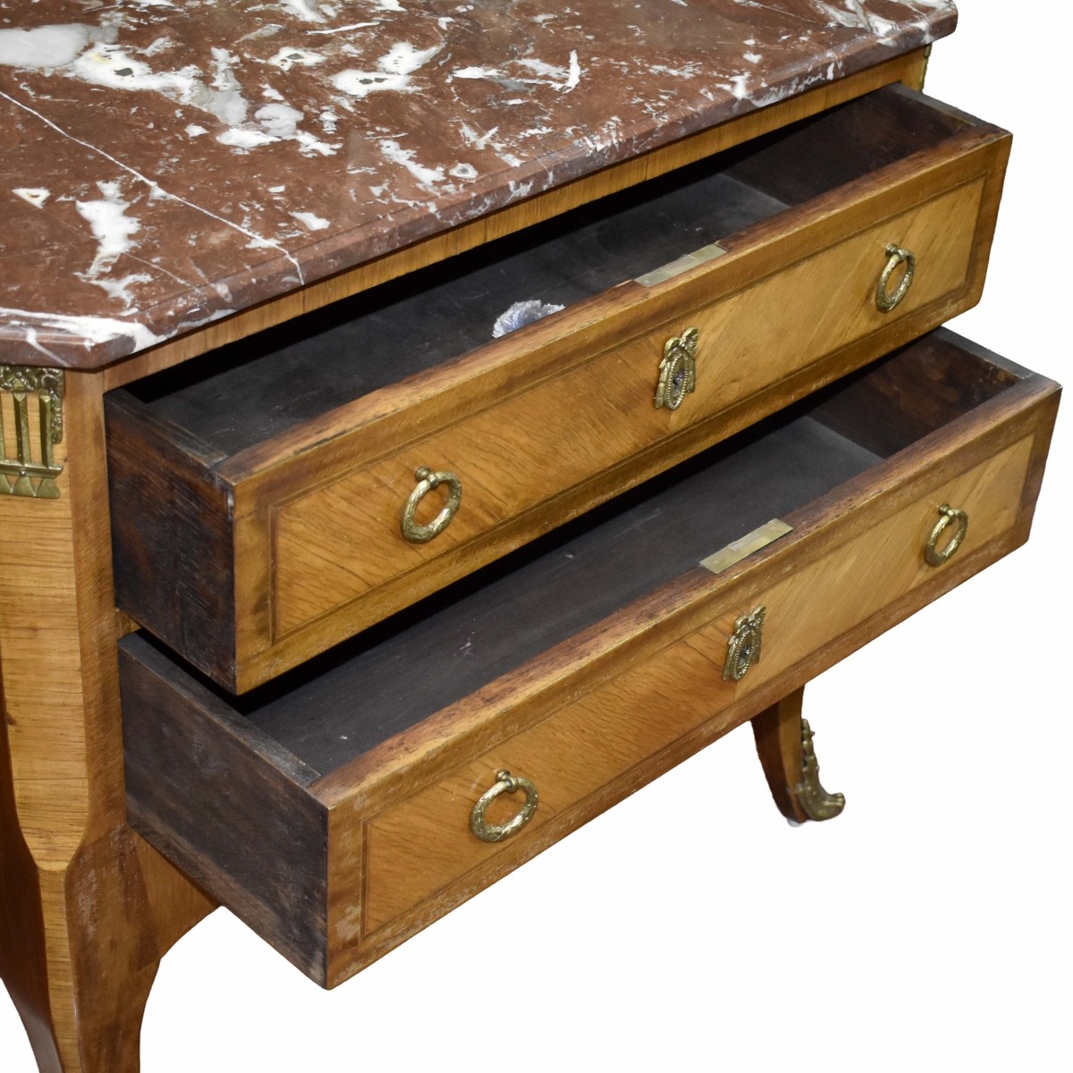French Marble Top Chest of Drawers