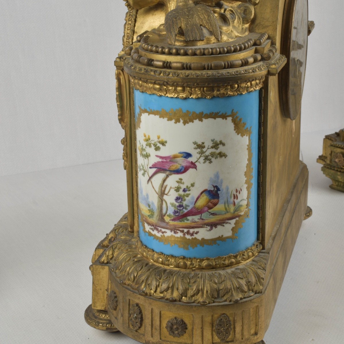 French Sevres Mantle Clock