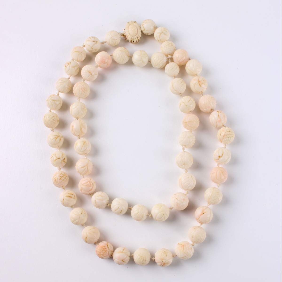 Angel Skin Coral and 14K Necklace