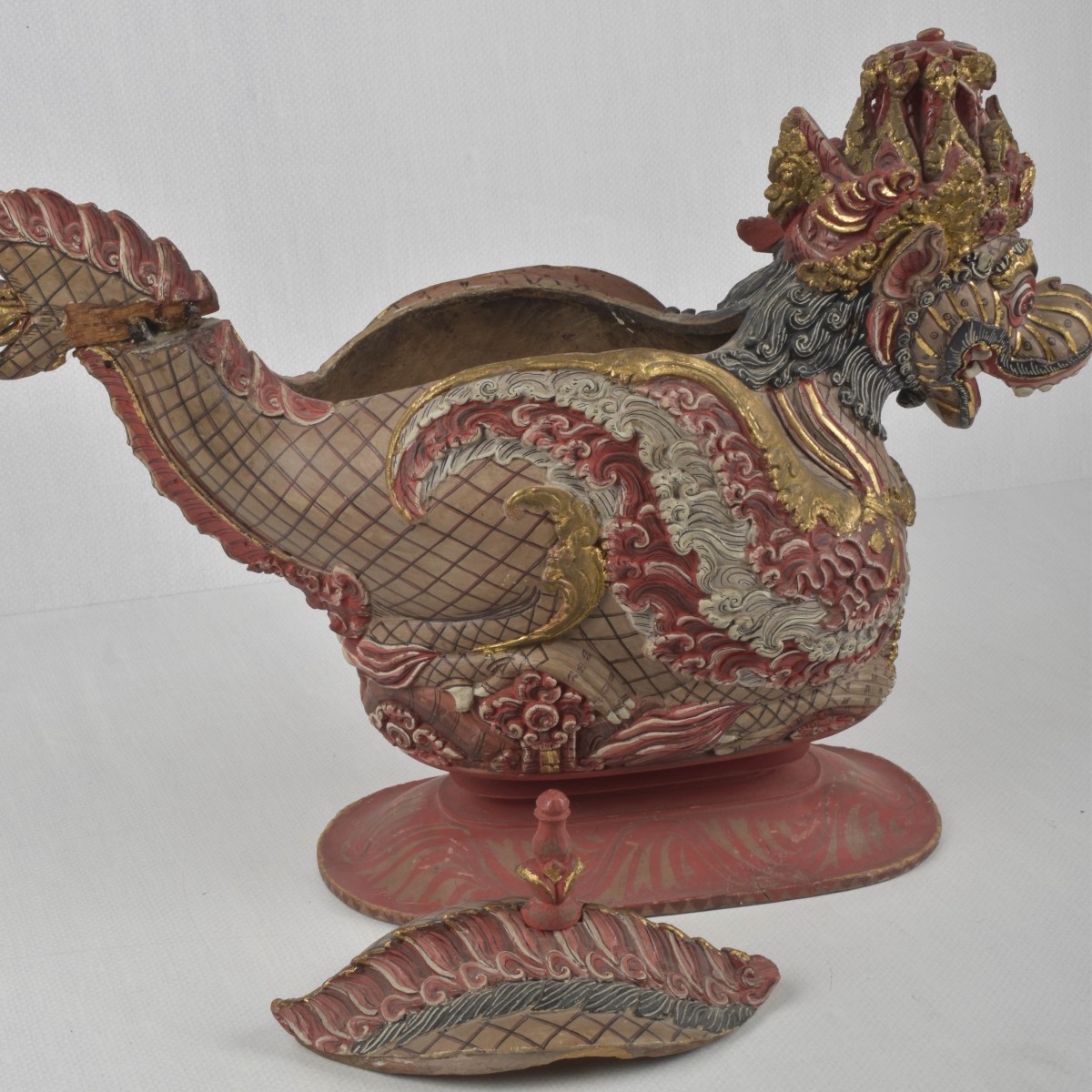 Balinese Painted Carved Box