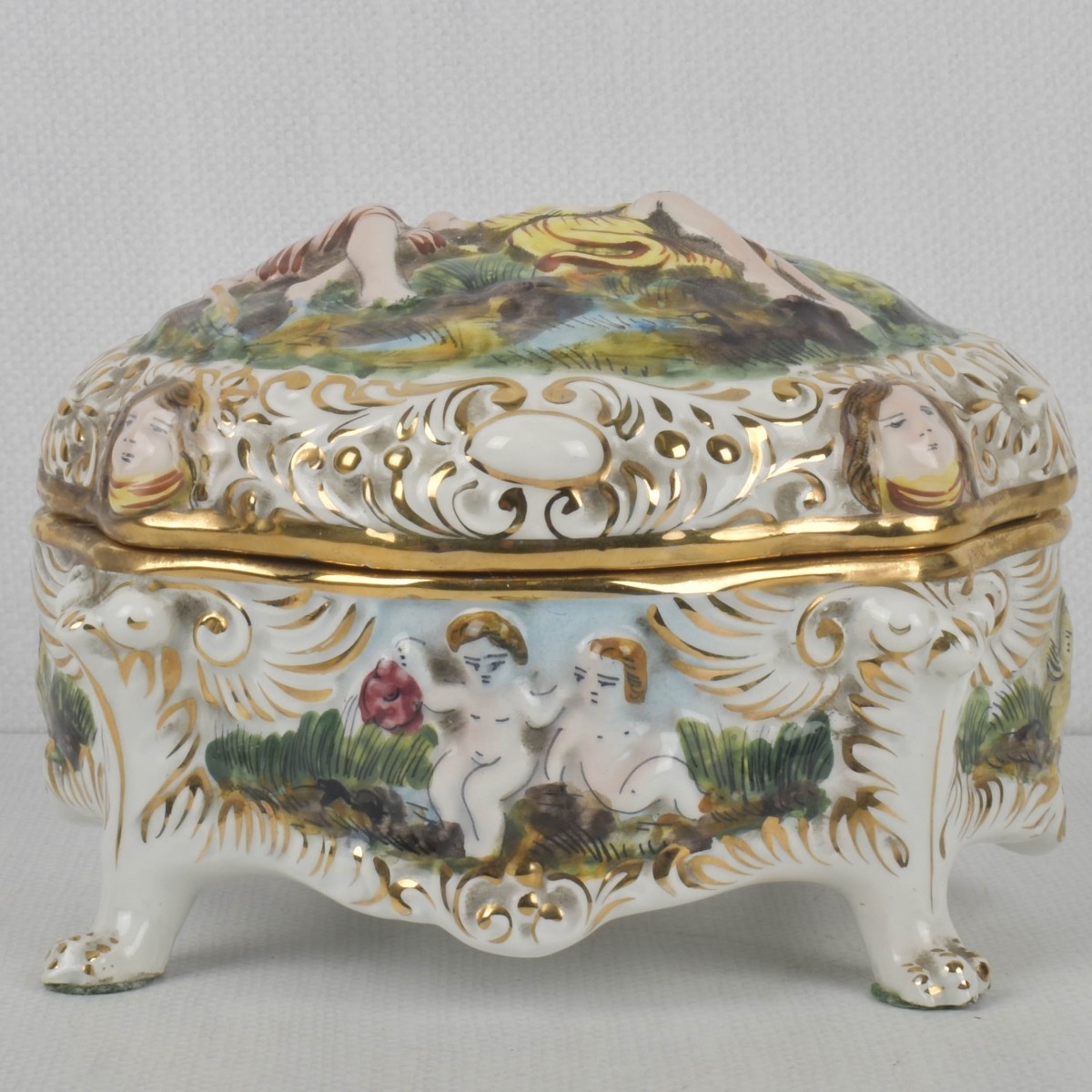 Vintage Italian Capodimonte Box
