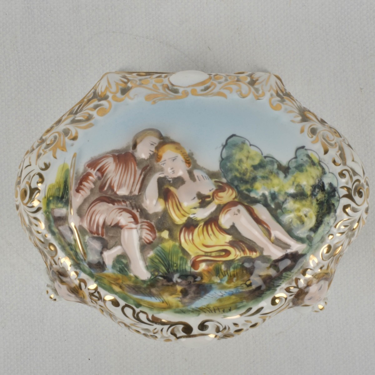 Vintage Italian Capodimonte Box