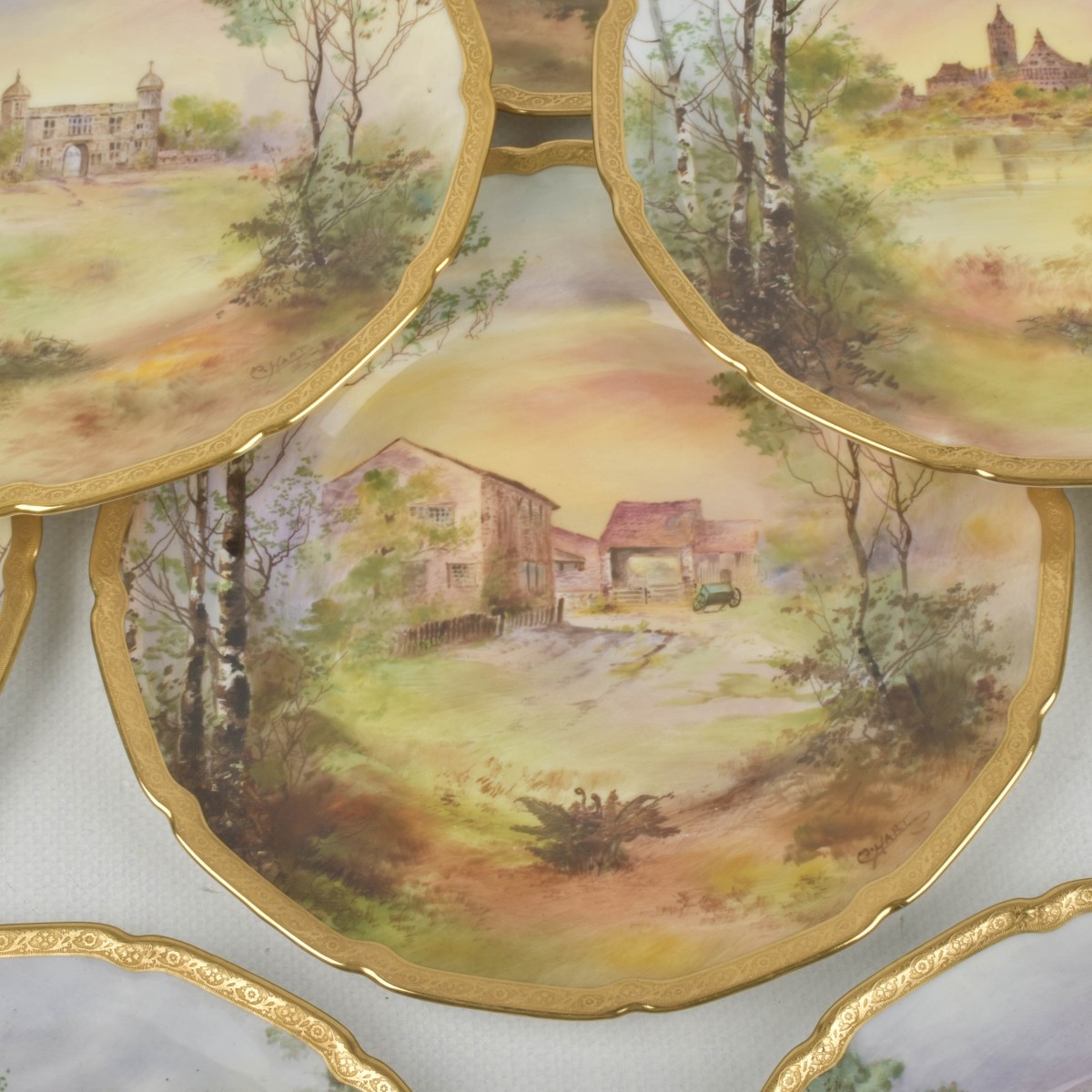 Royal Doulton England Cabinet Plates