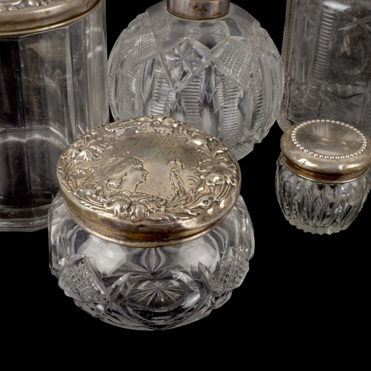 Collection of Vintage Glass Jars