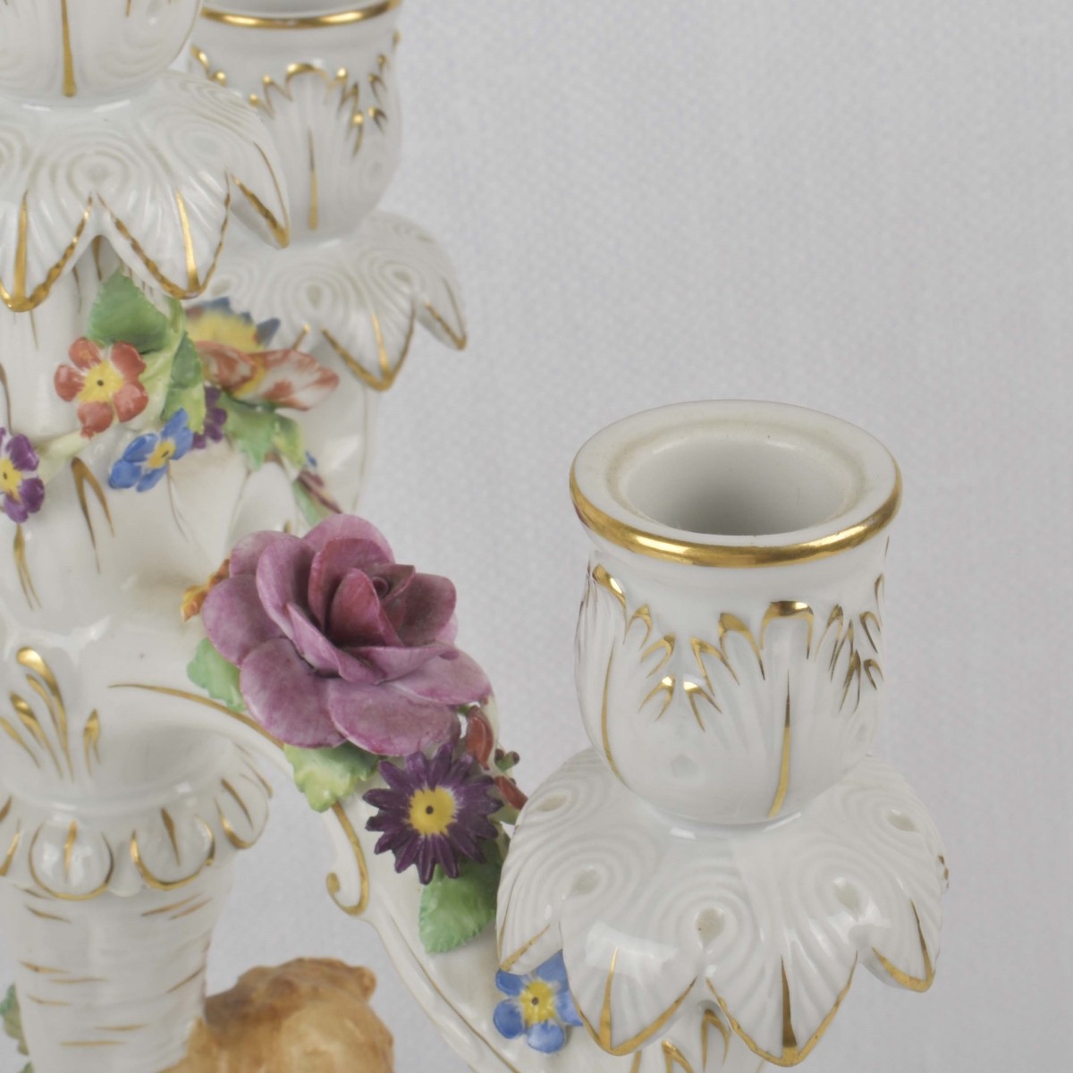Von Schierholz German Porcelain Candelabra