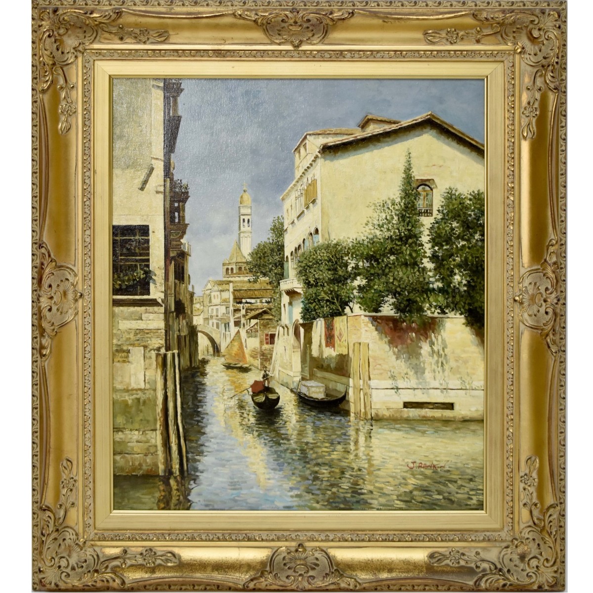 Oil on Canvas Venice Canal