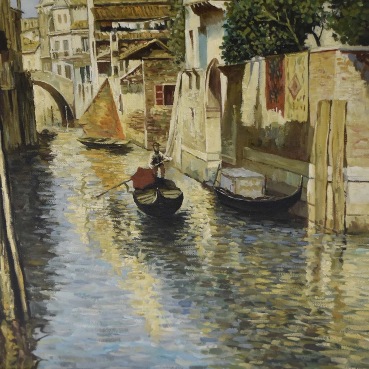 Oil on Canvas Venice Canal