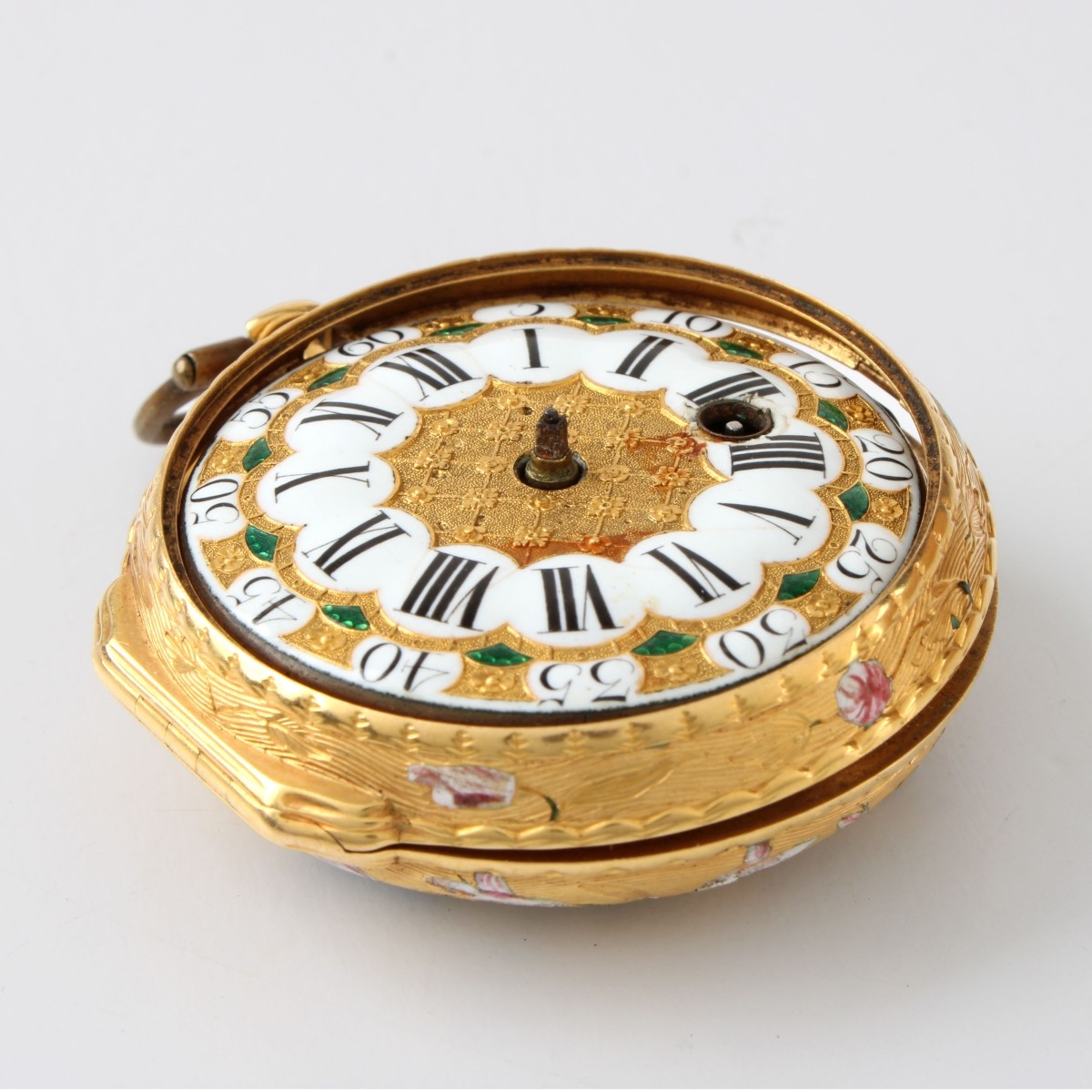 18th C 20K and Enamel Watch