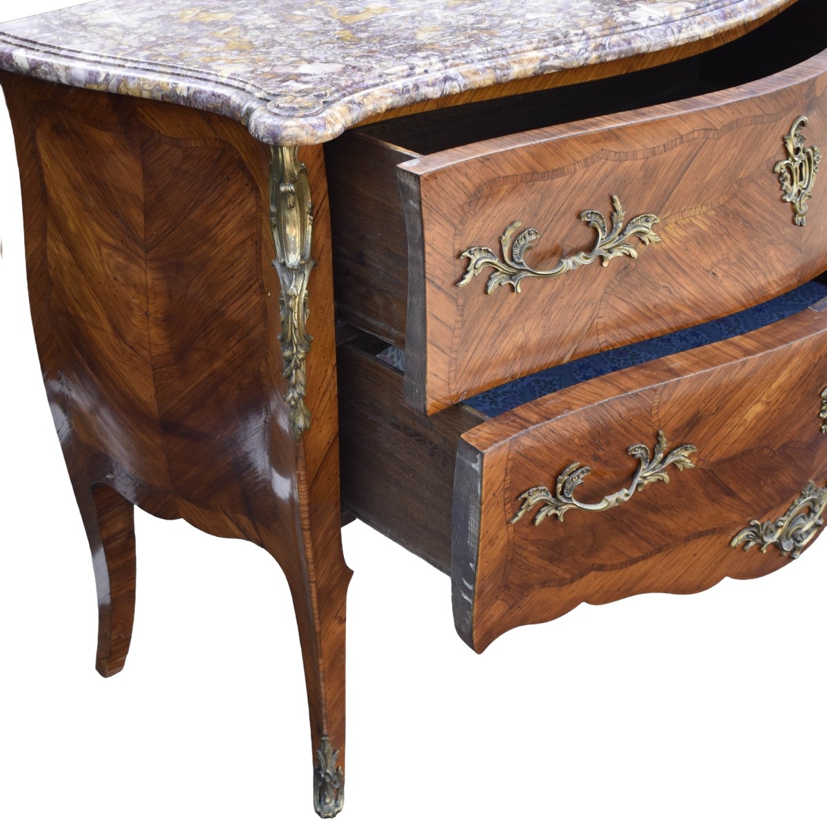 Louis XVI Style Marble Top Commode