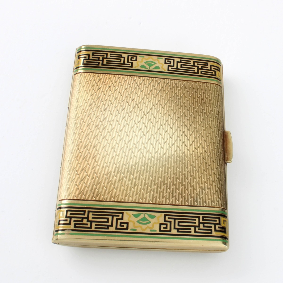 Deco Jadeite and 14K Cigarette Case