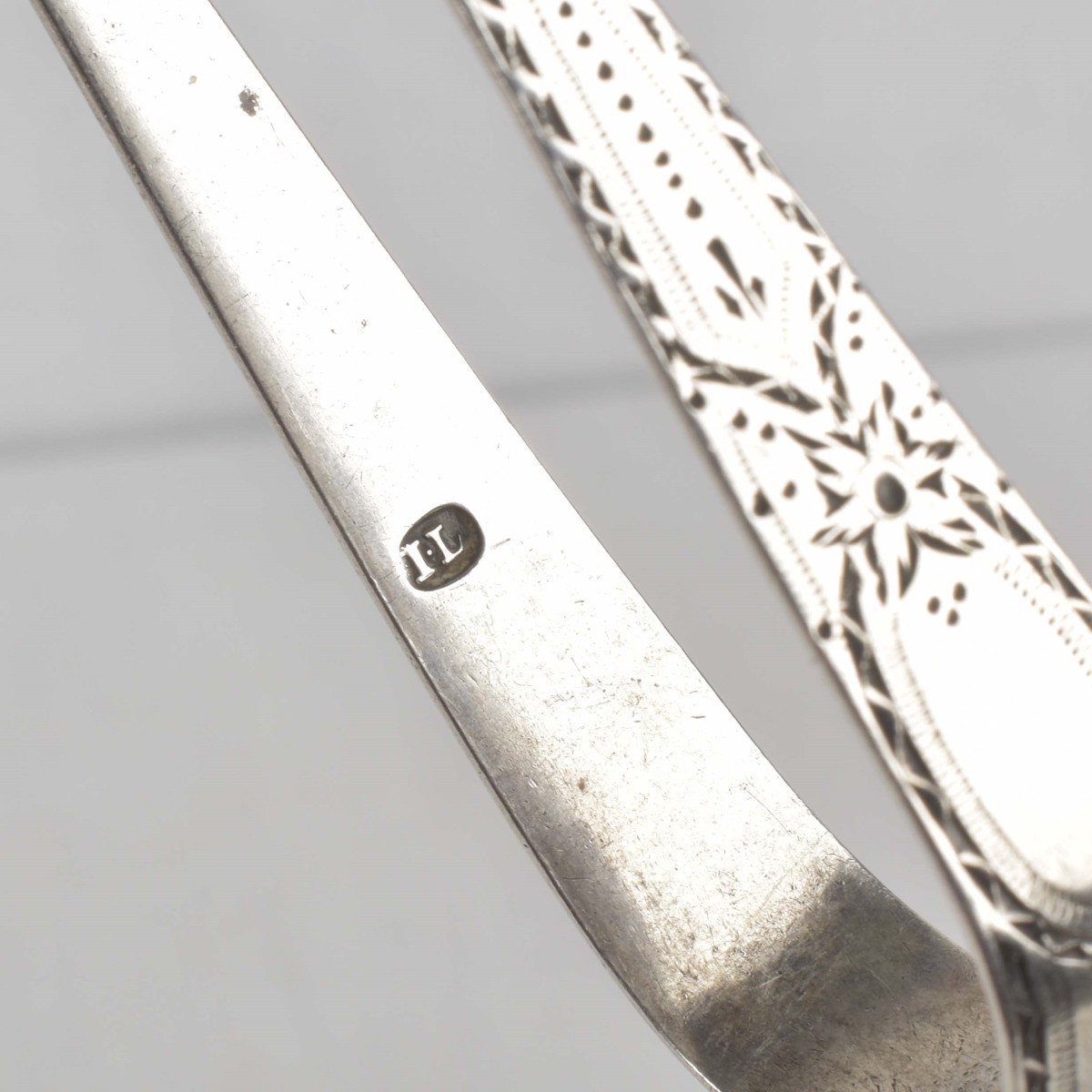 Antique Sterling Silver Tongs