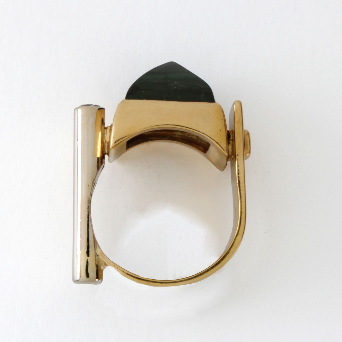 Tourmaline, Diamond and 18K Ring